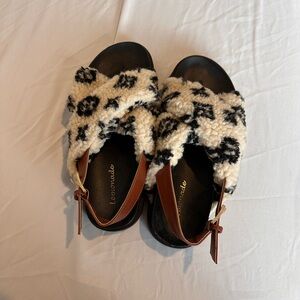 Lemonade Fuzzy Sandals